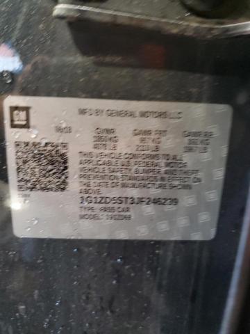 1G1ZD5ST3JF246239 - 2018 CHEVROLET MALIBU LT Gris foto 12