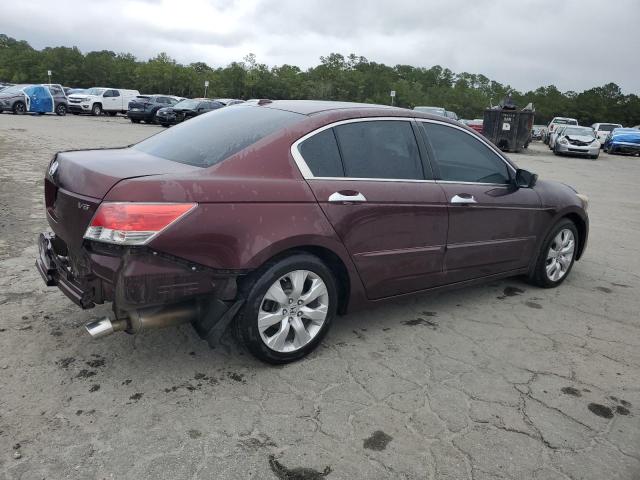 5KBCP3F81AB006949 - 2010 HONDA ACCORD EXL BURGUNDY photo 3