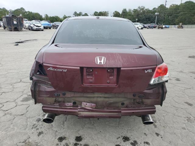 5KBCP3F81AB006949 - 2010 HONDA ACCORD EXL BURGUNDY photo 6