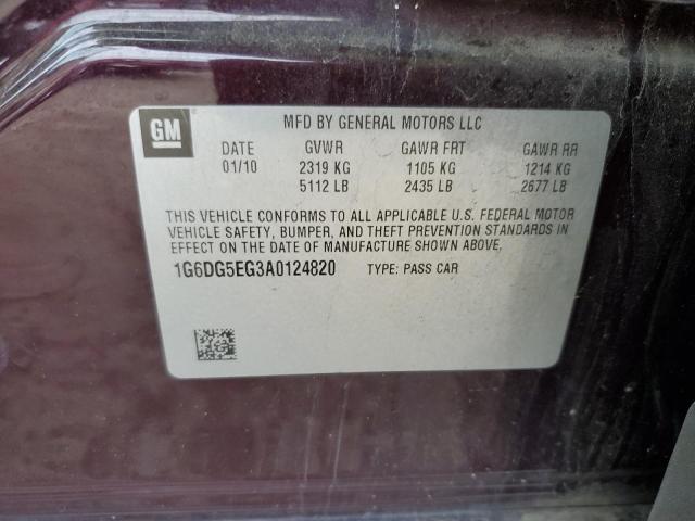 1G6DG5EG3A0124820 - 2010 CADILLAC CTS LUXURY COLLECTION 紫色 照片 12