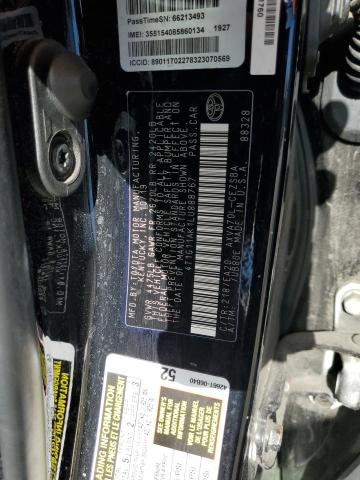 4T1G11AK1LU888767 - 2020 TOYOTA CAMRY SE 黑色 照片 12