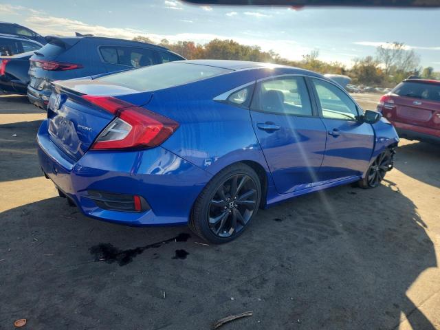 2HGFC2F81LH505038 - 2020 HONDA CIVIC SPORT BLUE photo 3