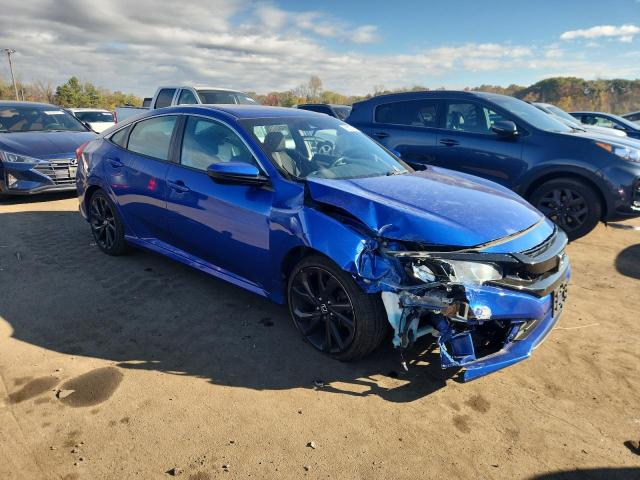 2HGFC2F81LH505038 - 2020 HONDA CIVIC SPORT BLUE photo 4