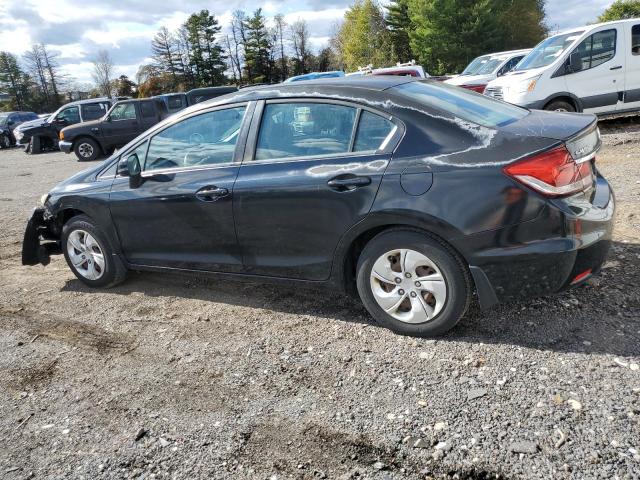 2HGFB2F57DH546137 - 2013 HONDA CIVIC LX BLACK photo 2