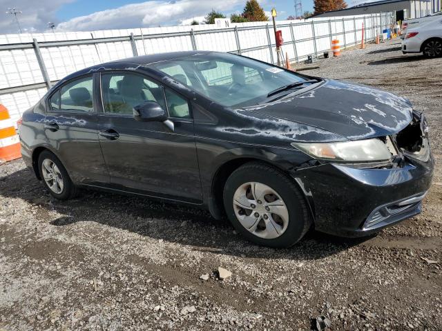 2HGFB2F57DH546137 - 2013 HONDA CIVIC LX BLACK photo 4