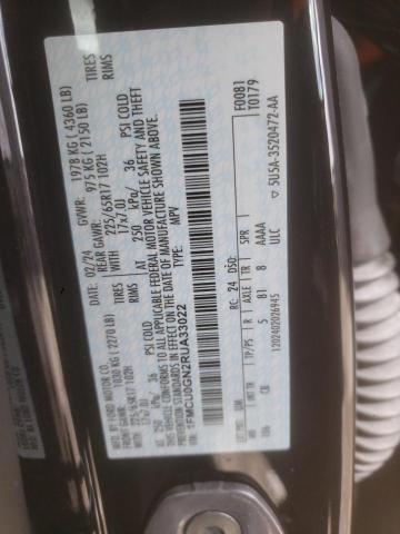 1FMCU0GN2RUA33022 - 2024 FORD ESCAPE ACTIVE 黑色 照片 13