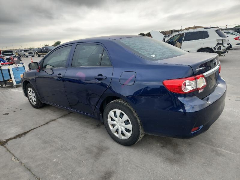 5YFBU4EE0DP183131 - 2013 TOYOTA COROLLA BASE Bleu photo 2