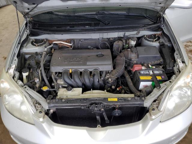 2T1KR38E83C135107 - 2003 TOYOTA COROLLA MA XR SILVER photo 11