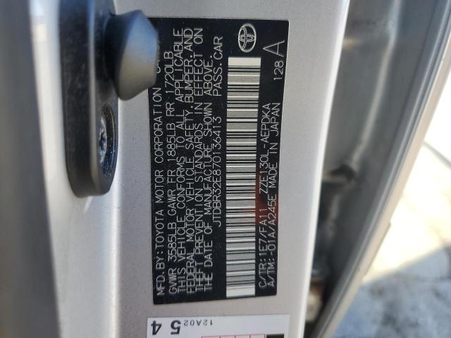 JTDBR32E870136413 - 2007 TOYOTA COROLLA CE 银色 照片 12