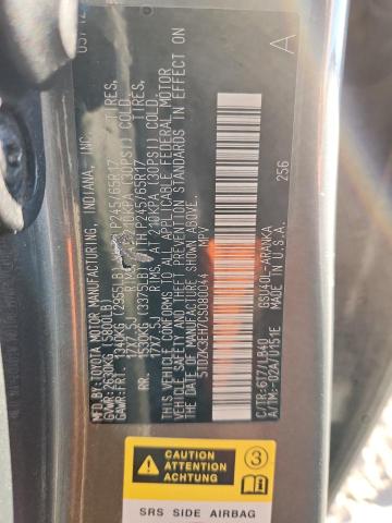 5TDZK3EH7CS080044 - 2012 TOYOTA HIGHLANDER BASE Yeşil fotoğraf 12