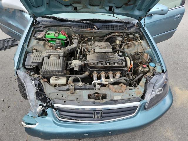 2HGEJ8544YH604608 - 2000 HONDA CIVIC EX BLUE photo 11