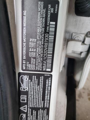 WBAVL1C52DVR87930 - 2013 BMW X1 XDRIVE28I WHITE photo 12