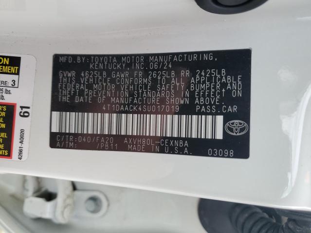 4T1DAACK4SU017019 - 2025 TOYOTA CAMRY XSE Ağ foto 13