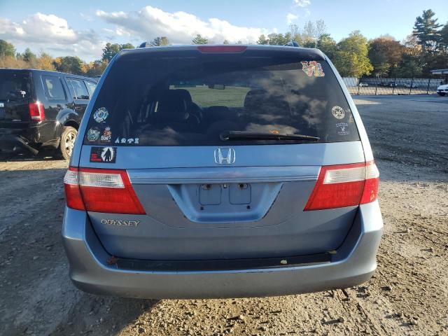 5FNRL38616B121252 - 2006 HONDA ODYSSEY EXL BLUE photo 6