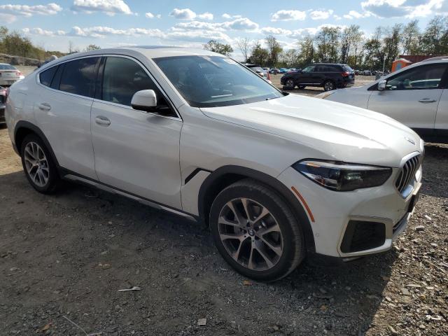 5UXCY6C05L9D46440 - 2020 BMW X6 XDRIVE40I WHITE photo 4