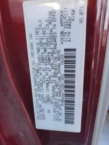 5TBRN34113S411933 - 2003 TOYOTA TUNDRA ACCESS CAB SR5 MAROON photo 13