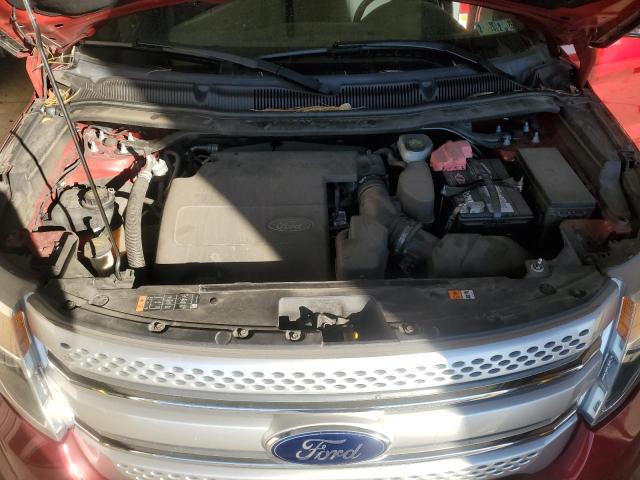 1FM5K7D84FGB08206 - 2015 FORD EXPLORER XLT أحمر صورة 12