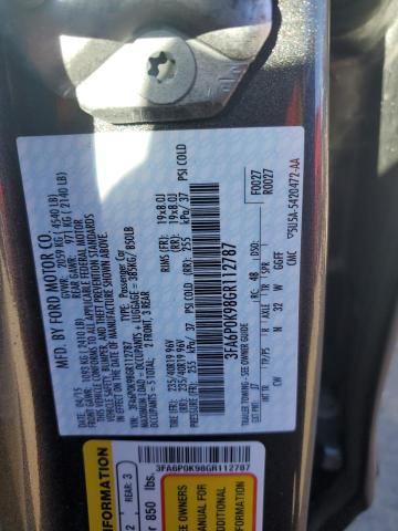 3FA6P0K98GR112787 - 2016 FORD FUSION TITANIUM Մոխրագույն լուսանկար 13