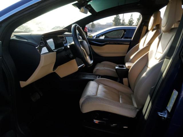 5YJXCBE22GF027207 - 2016 TESLA MODEL X BLUE photo 7