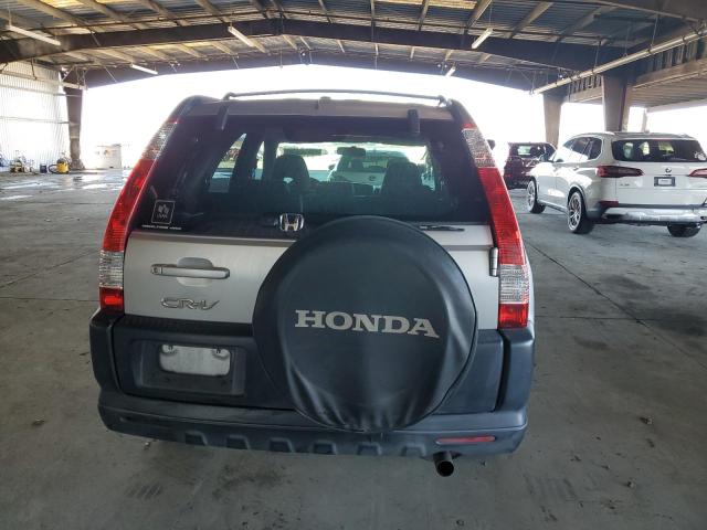JHLRD78806C040328 - 2006 HONDA CR-V EX SILVER photo 6