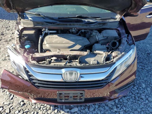 5FNRL6H70JB091440 - 2018 HONDA ODYSSEY EXL BURGUNDY photo 12
