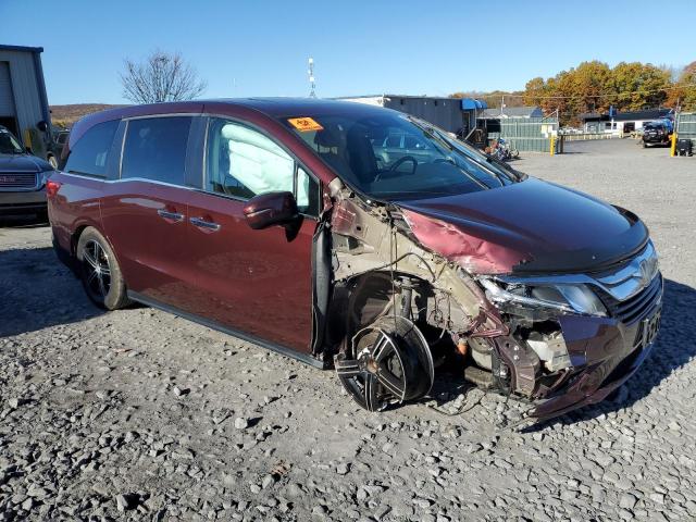 5FNRL6H70JB091440 - 2018 HONDA ODYSSEY EXL BURGUNDY photo 4