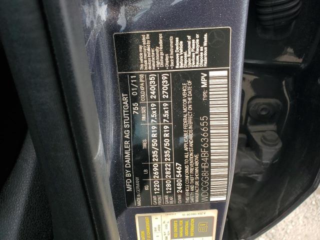 WDCGG8HB4BF636655 - 2011 MERCEDES-BENZ GLK 350 4MATIC CHARCOAL photo 13