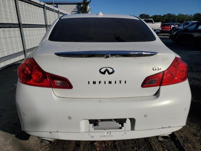 JN1CV6AP8DM304238 - 2013 INFINITI G37 BASE WHITE photo 6