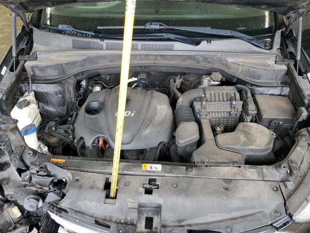 5XYZT3LBXGG370146 - 2016 HYUNDAI SANTA FE S BLACK photo 12