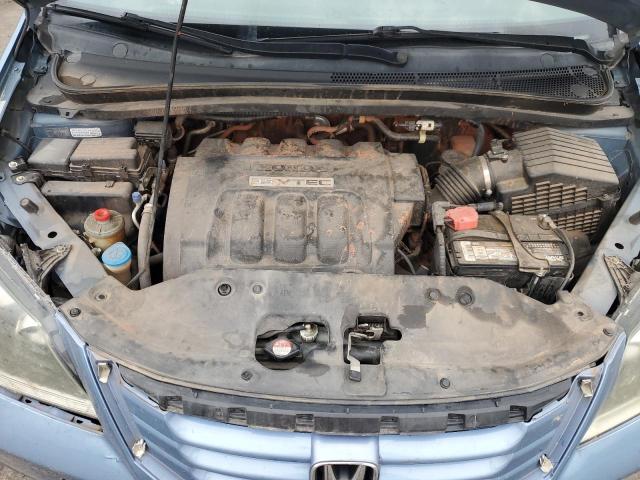 5FNRL3H47AB075935 - 2010 HONDA ODYSSEY EX BLUE photo 12