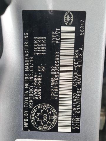 4T1BF1FK9GU565903 - 2016 TOYOTA CAMRY LE SILVER photo 13