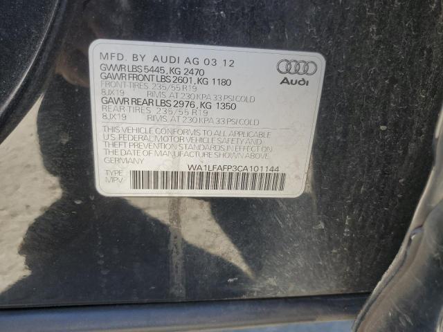 WA1LFAFP3CA101144 - 2012 AUDI Q5 PREMIUM PLUS BLACK photo 13