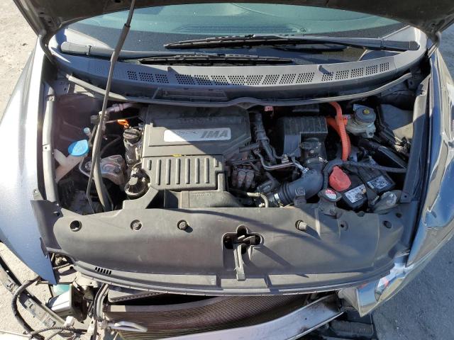 JHMFA36278S013974 - 2008 HONDA CIVIC HYBRID BLUE photo 11