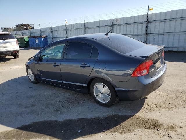 JHMFA36278S013974 - 2008 HONDA CIVIC HYBRID BLUE photo 2