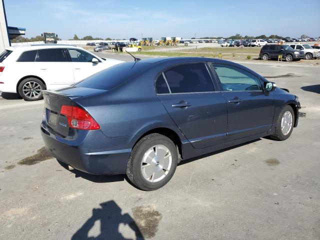 JHMFA36278S013974 - 2008 HONDA CIVIC HYBRID BLUE photo 3
