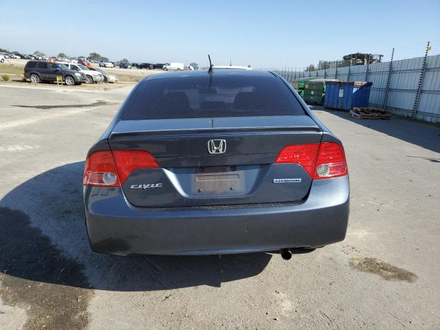 JHMFA36278S013974 - 2008 HONDA CIVIC HYBRID BLUE photo 6