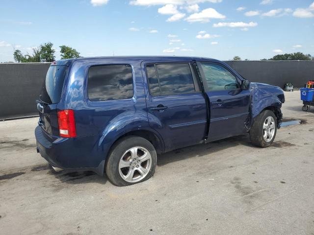 5FNYF3H53FB010115 - 2015 HONDA PILOT EXL BLUE photo 3