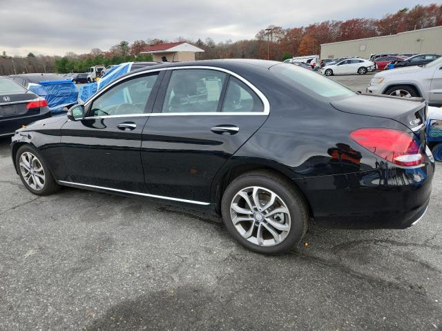 55SWF4KB4HU210076 - 2017 MERCEDES-BENZ C 300 4MATIC BLACK photo 2