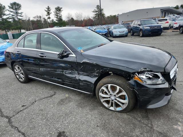 55SWF4KB4HU210076 - 2017 MERCEDES-BENZ C 300 4MATIC BLACK photo 4