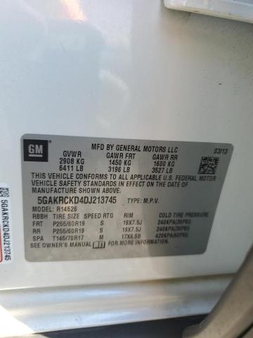 5GAKRCKD4DJ213745 - 2013 BUICK ENCLAVE Белый фото 13