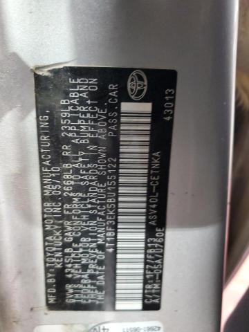 4T1BF3EK5BU155122 - 2011 TOYOTA CAMRY BASE SILVER photo 13