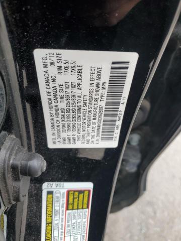 2HKRM4H5XCH626987 - 2012 HONDA CR-V EX BLACK photo 13