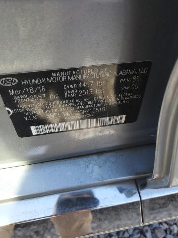 5NPE34AF2GH415518 - 2016 HYUNDAI SONATA SPORT Silber Foto 12