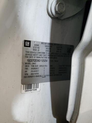 1GCGTCE39G1125254 - 2016 CHEVROLET COLORADO LT WHITE photo 12