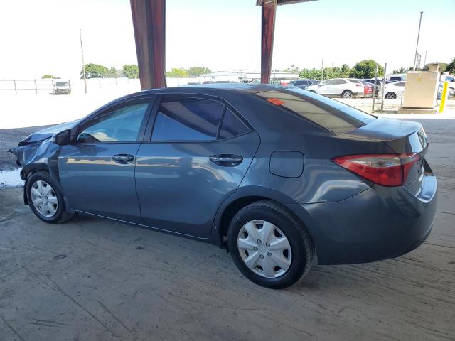 2T1BURHE4EC111195 - 2014 TOYOTA COROLLA L BLUE photo 2
