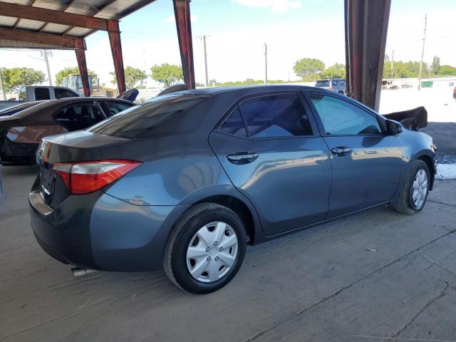 2T1BURHE4EC111195 - 2014 TOYOTA COROLLA L BLUE photo 3