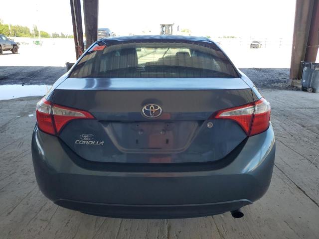 2T1BURHE4EC111195 - 2014 TOYOTA COROLLA L BLUE photo 6