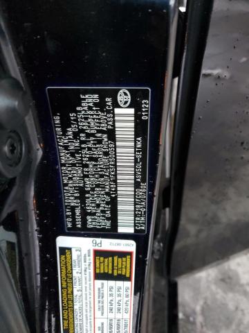 4T4BF1FK5FR500597 - 2015 TOYOTA CAMRY LE BLACK photo 12