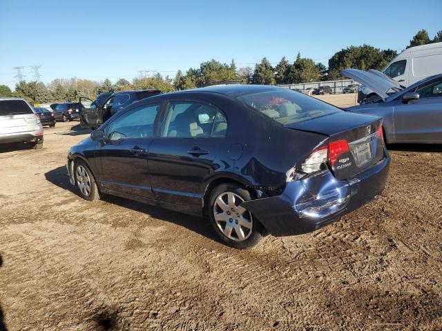 19XFA1F55AE005011 - 2010 HONDA CIVIC LX BLUE photo 2
