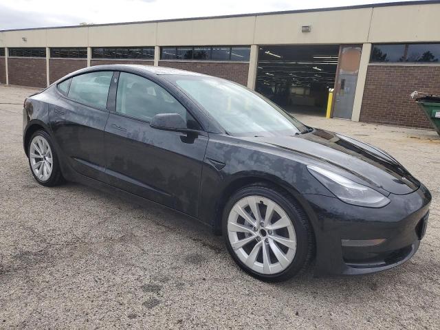 5YJ3E1EA7NF290011 - 2022 TESLA MODEL 3 Սև լուսանկար 4